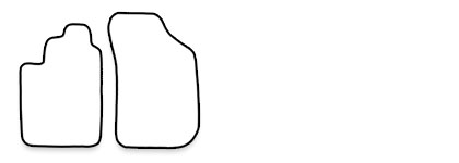 Das Schnittmuster für Fussmatten Daihatsu Copen_2003-2006-