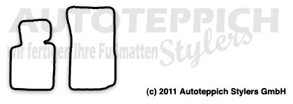 Das Schnittmuster fuer Fussmatten BMW_Z4_E85_E86