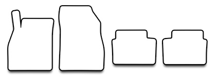 Das Schnittmuster für Fussmatten Chevrolet Malibu_2011-2015