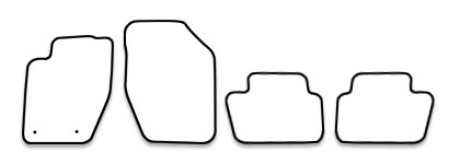 Das Schnittmuster für Fussmatten Citroen C4_2010