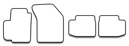 Das Schnittmuster für Fussmatten Fiat Sedici_2006-2014