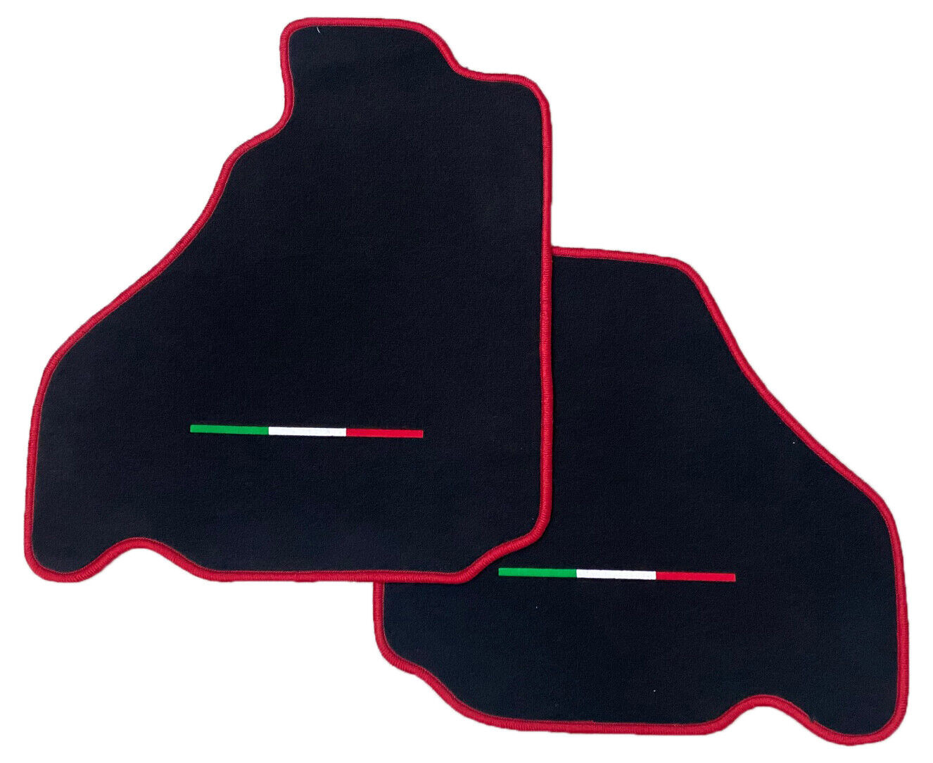 Fussmatten Ferrari F-360 Trikolore Automatten Set fuer Ferrari 360 mit stick italia tricolore