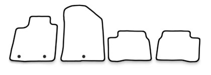 Das Schnittmuster für Fussmatten Kia Picanto_2011