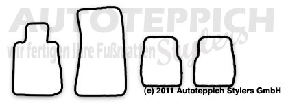 Das Schnittmuster fuer Fussmatten BMW_3er_E30_Cabrio_82-94