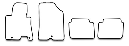 Das Schnittmuster für Fussmatten Hyundai i30_2012-2016