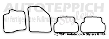 Das Schnittmuster für Fussmatten Renault Laguna_2_01-07