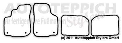 Das Schnittmuster für Fussmatten Seat Leon_1M_Halter_FSBS_99-05